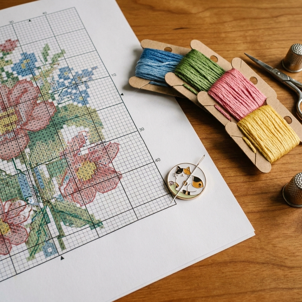 How to Read a Cross Stitch Pattern Chart