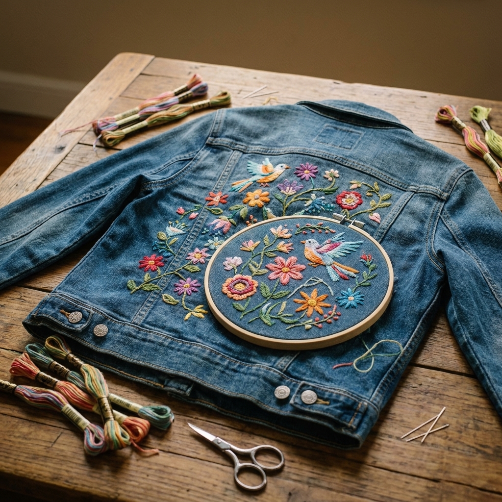 Embroider on Denim: Custom Jacket Step-by-Step