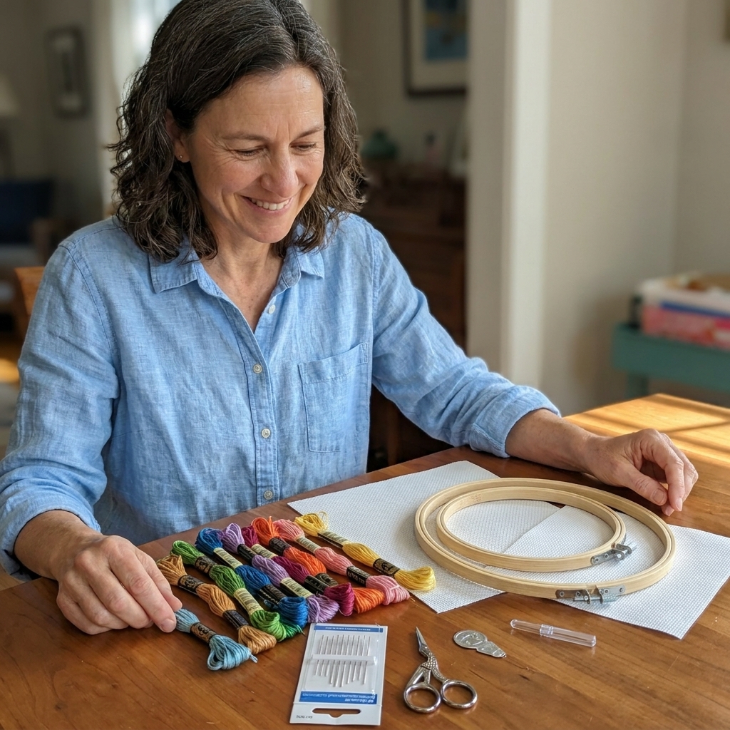Beginner Supply List for Embroidery and Cross Stitch